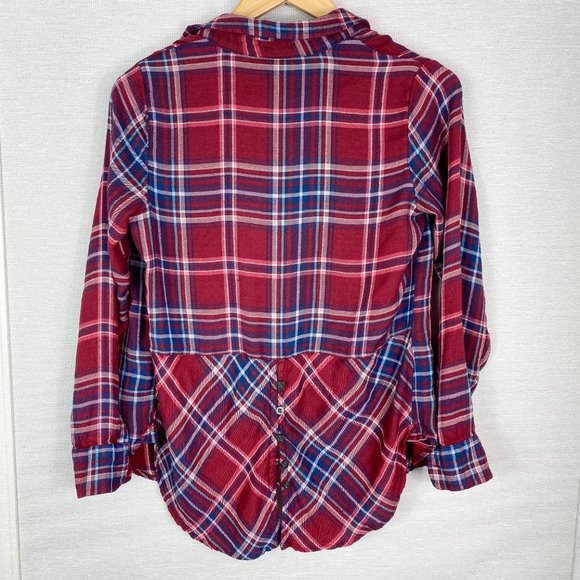 *SOLD* EUC Lucky Brand Flannel Top Size XS - Picture 2 of 4